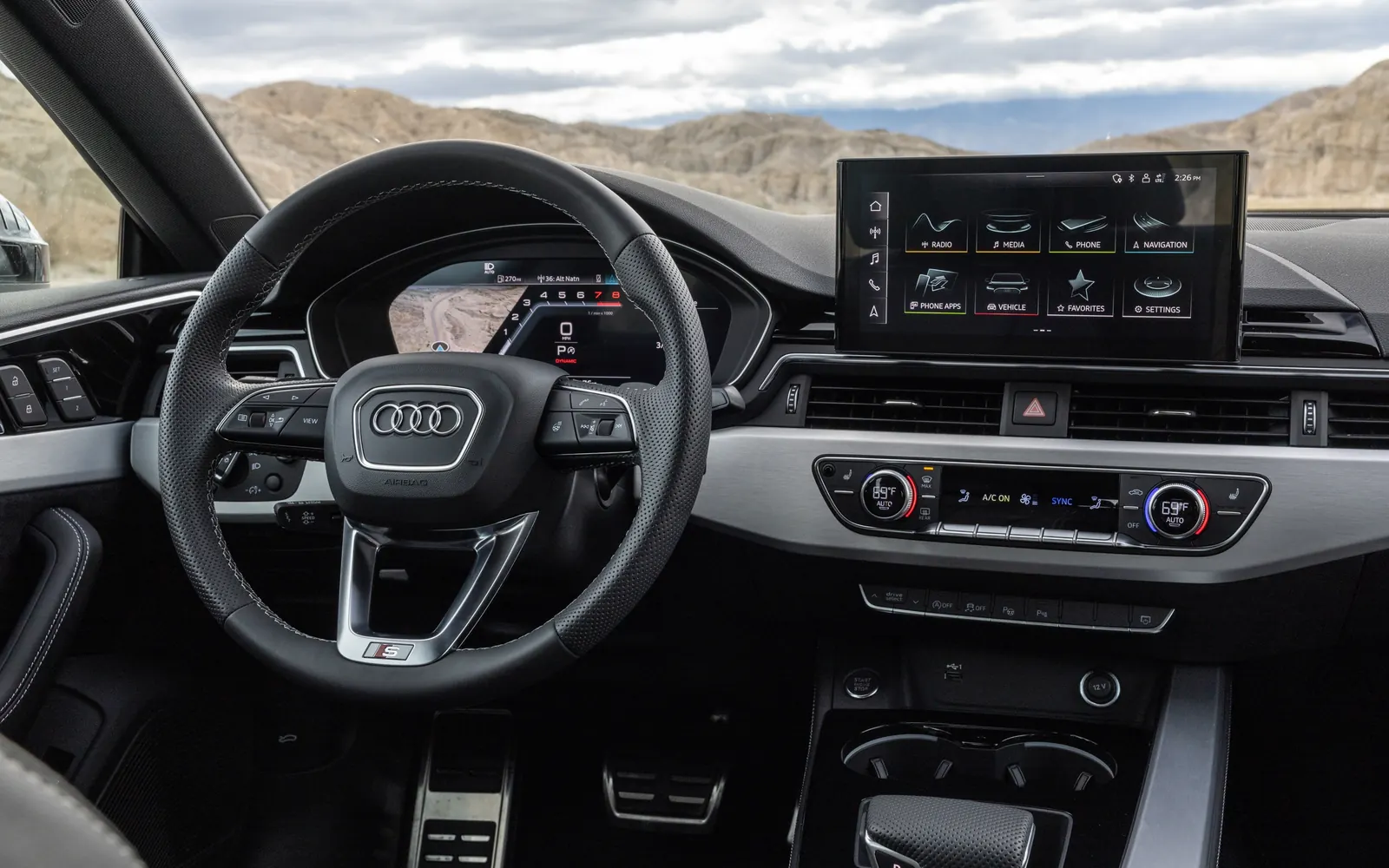 Audi A5 – салон, место водителя