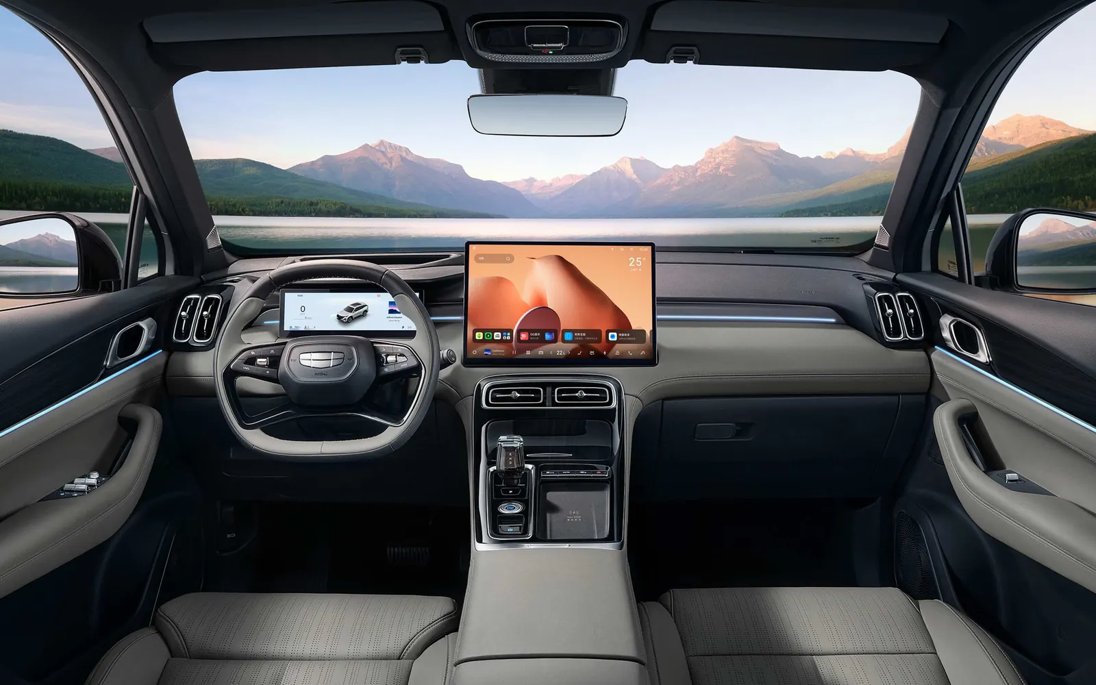 Geely Boyue L – салон, место водителя