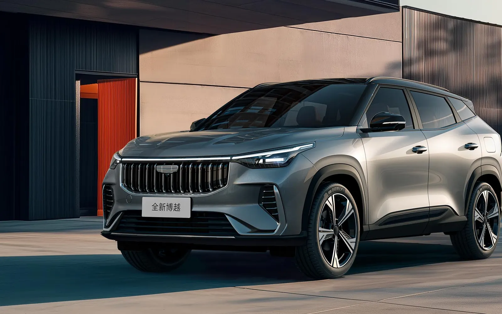 Geely Boyue – вид спереди сбоку