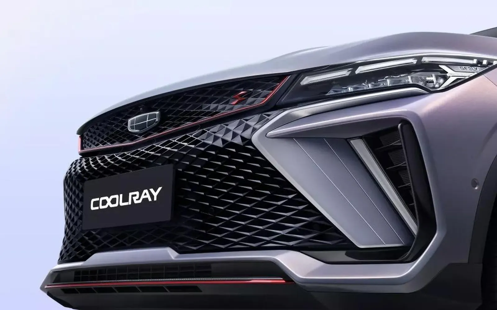 Geely Coolray – решётка радиатора и фара