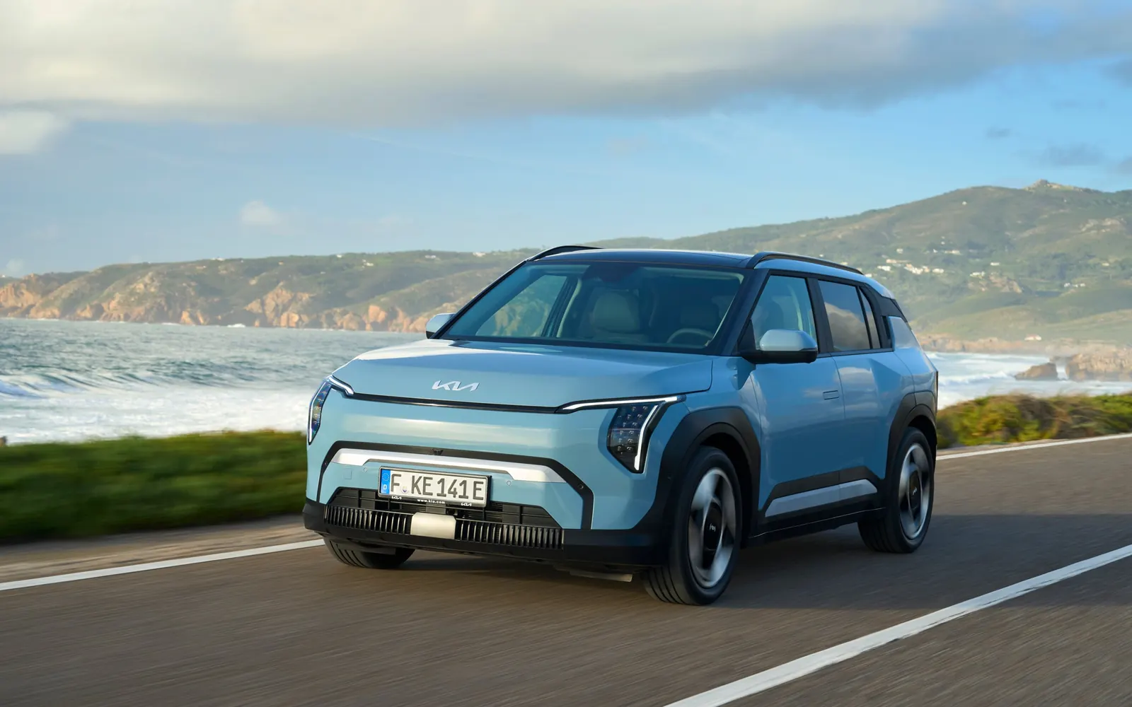 Kia EV3 – вид спереди