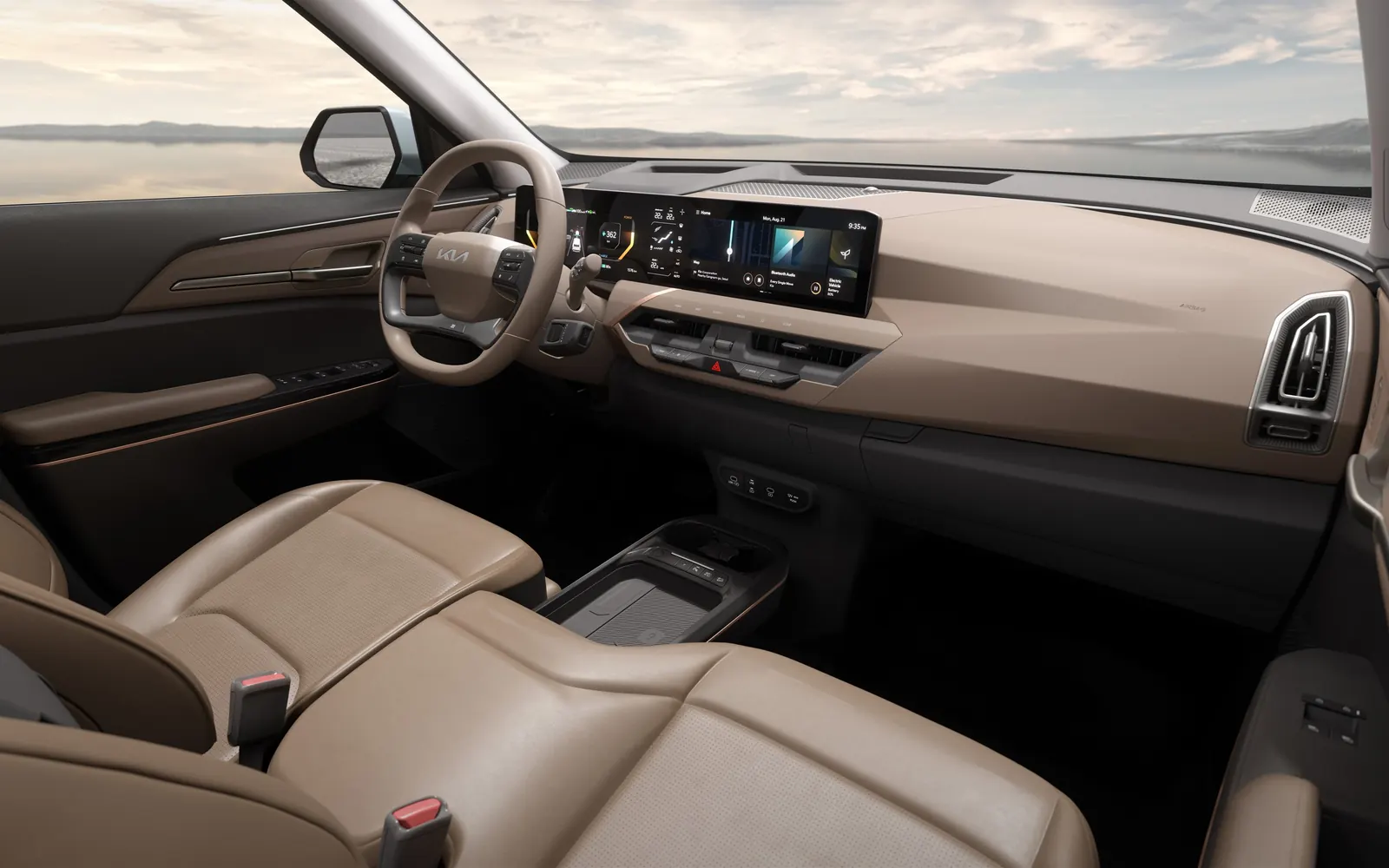 Kia EV5 Light – передние сиденья, салон