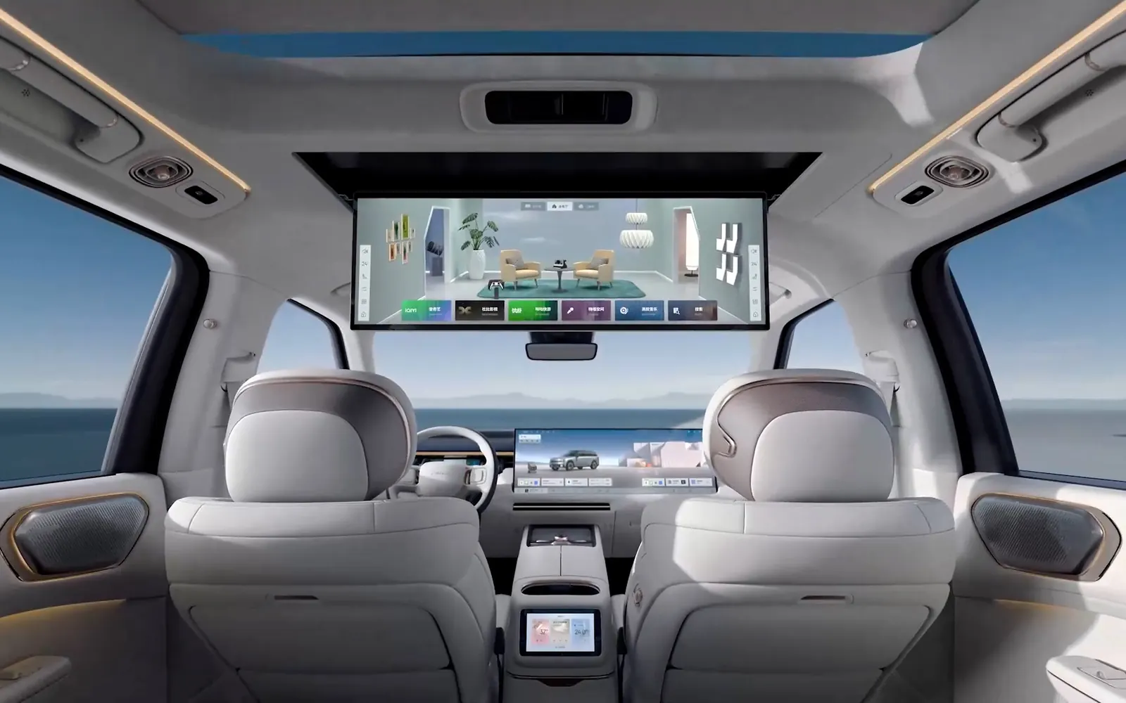 Lynk&CO 900 (Lynk & Co 09) – потолочный экран для задних пассажиров
