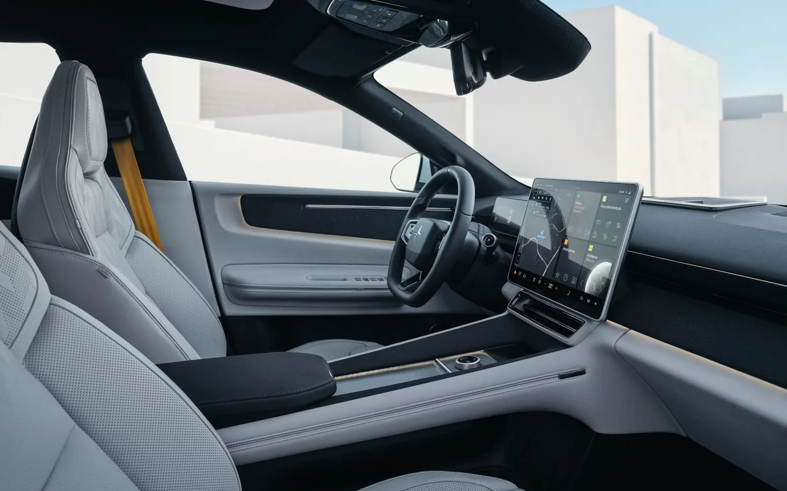 Polestar 4 – салон, место водителя